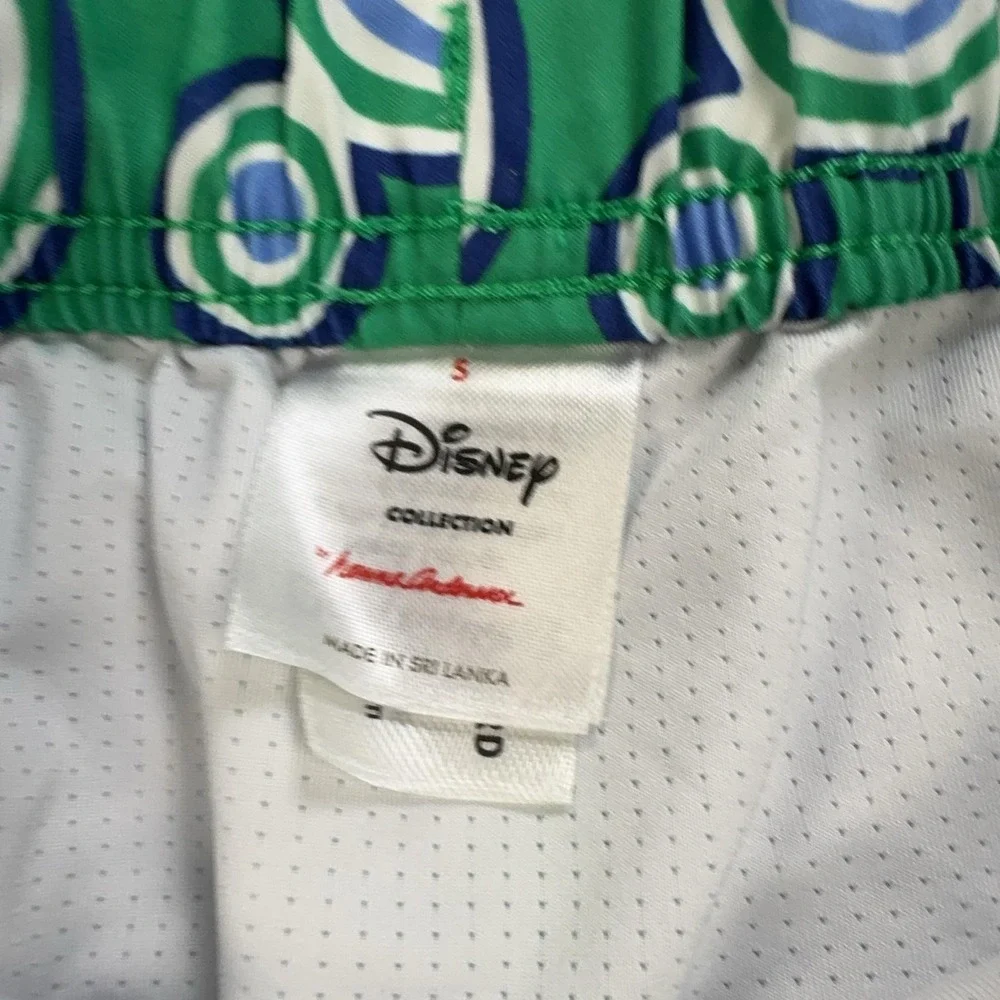 Disney Hanna Andersson Swim Shorts Boys S Green Mickey Mouse Lined Elastic Waist